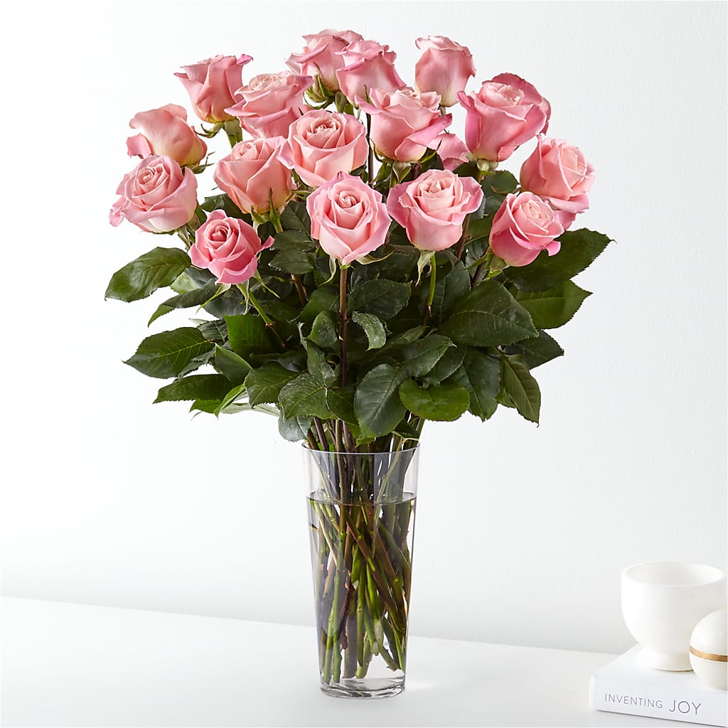 Long Stem Pink Rose Bouquet – Flowers By Marvin, Picton ON