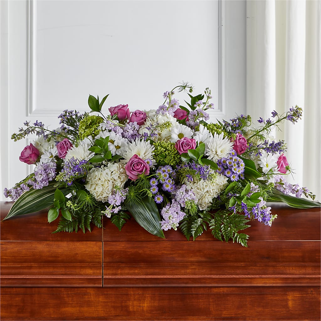 Meadows of Serenity Casket Spray – Flowers By Marvin, Picton ON