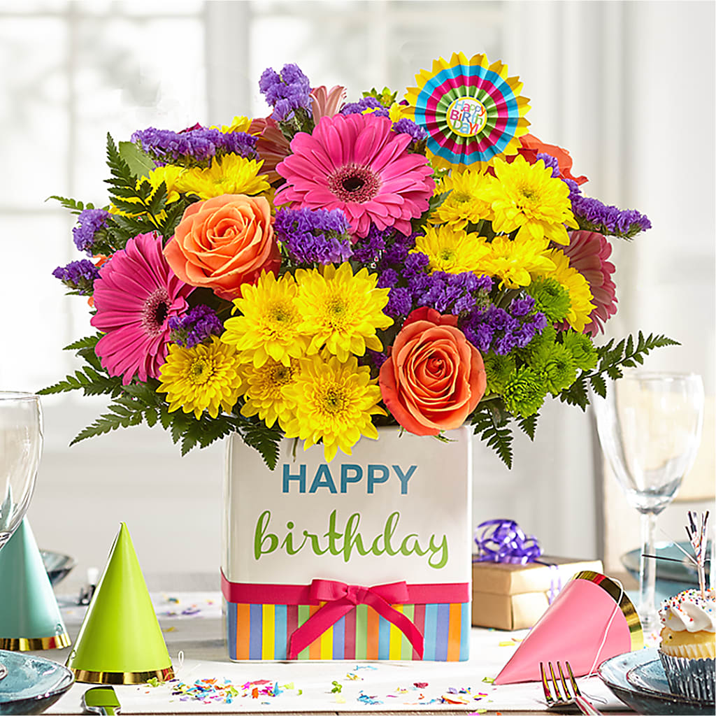 Birthday Brights Bouquet –  Flowers By Marvin, Picton ON