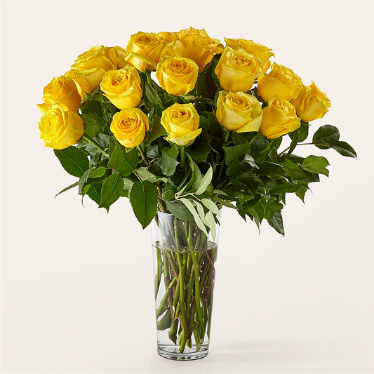 Long Stem Yellow Rose Bouquet –  Flowers By Marvin, Picton ON