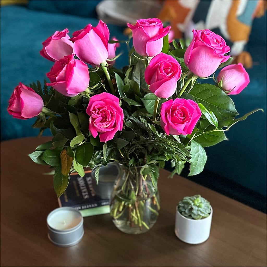 Long Stem Pink Rose Bouquet –  Flowers By Marvin, Picton ON