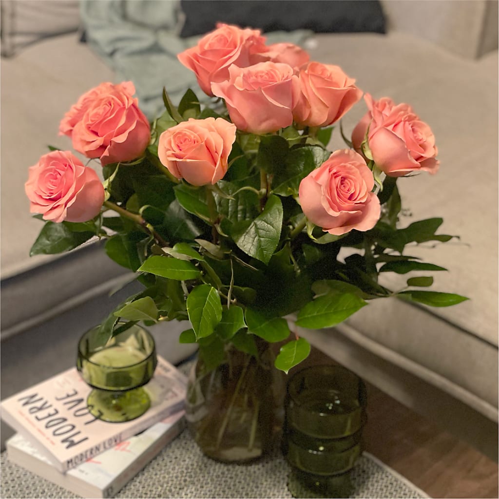 Long Stem Pink Rose Bouquet –  Flowers By Marvin, Picton ON