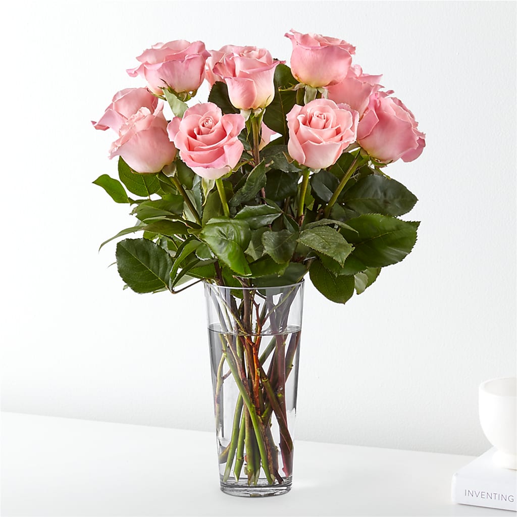 Long Stem Pink Rose Bouquet –  Flowers By Marvin, Picton ON