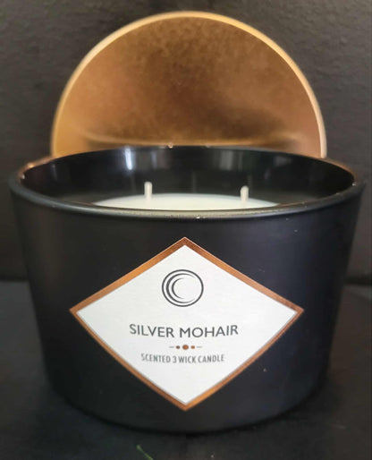 Silver Mohair Candle –  Flowers By Marvin, Picton ON